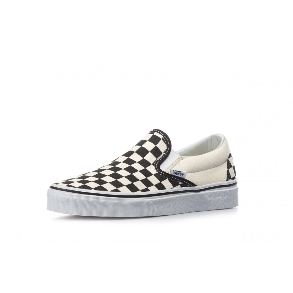 VANS UA CLASSIC SLIP-ON VN000EYEBWW-BWW Λευκό-Μαυρο