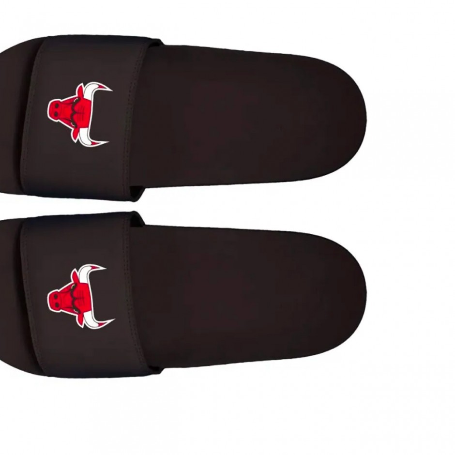 Unisex Slides Μαύρες - Islide Motto Chicago Bulls