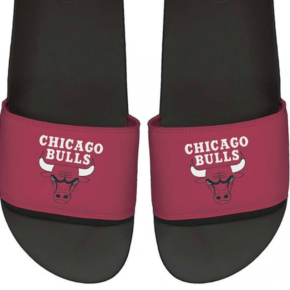 Unisex Παντόφλες Μαύρες - Islide Motto 2-Tone Chicago Bulls 