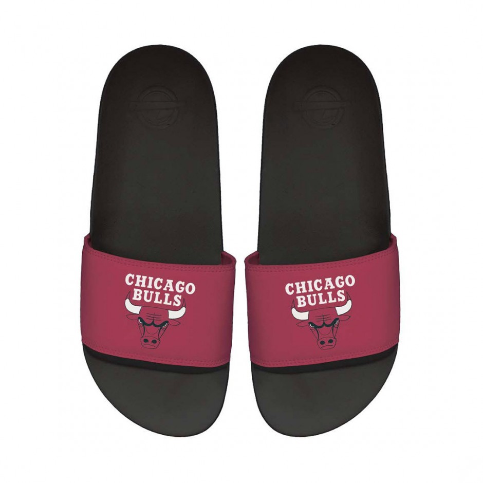 Unisex Παντόφλες Μαύρες - Islide Motto 2-Tone Chicago Bulls 