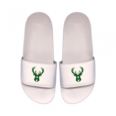 Unisex Slides Λευκές - Islide Motto Milwaukee Bucks