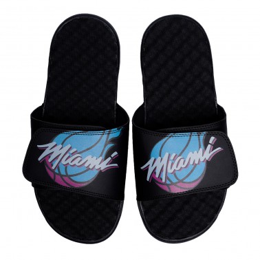 Unisex Slides Μαύρες - Islide Mantra Miami Heat