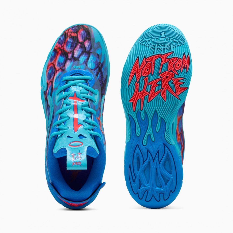 Ανδρικά Παπούτσια Μπάσκετ Μπλε - PUMA MB.04 Lo Alien Skins