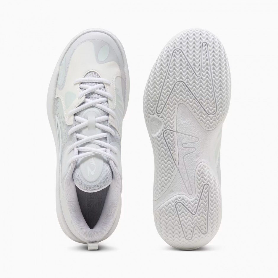 Ανδρικά Παπούτσια Μπάσκετ Λευκά - PUMA MB World.01