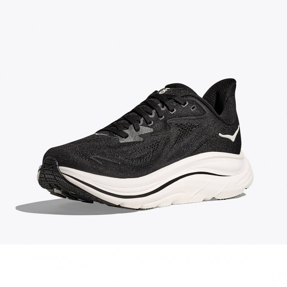 Ανδρικά Running Παπούτσια Λευκά-Μαύρα - Hoka One One Clifton 10