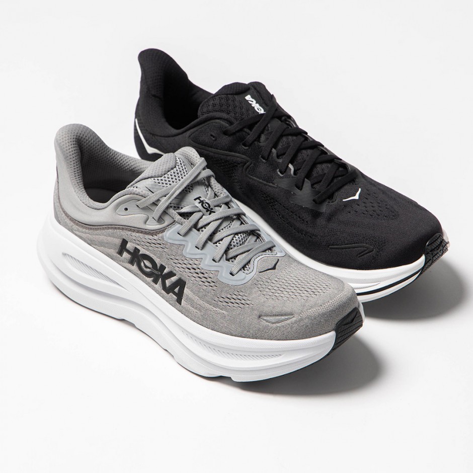 Ανδρικά Running Παπούτσια Λευκά-Μαύρα - Hoka One One Clifton 10