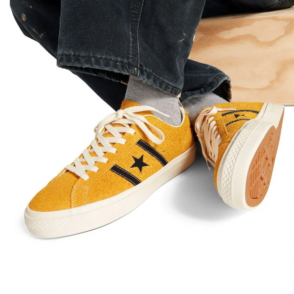 Converse One Star Academy Pro Suede Κίτρινο - Ανδρικά Sneakers