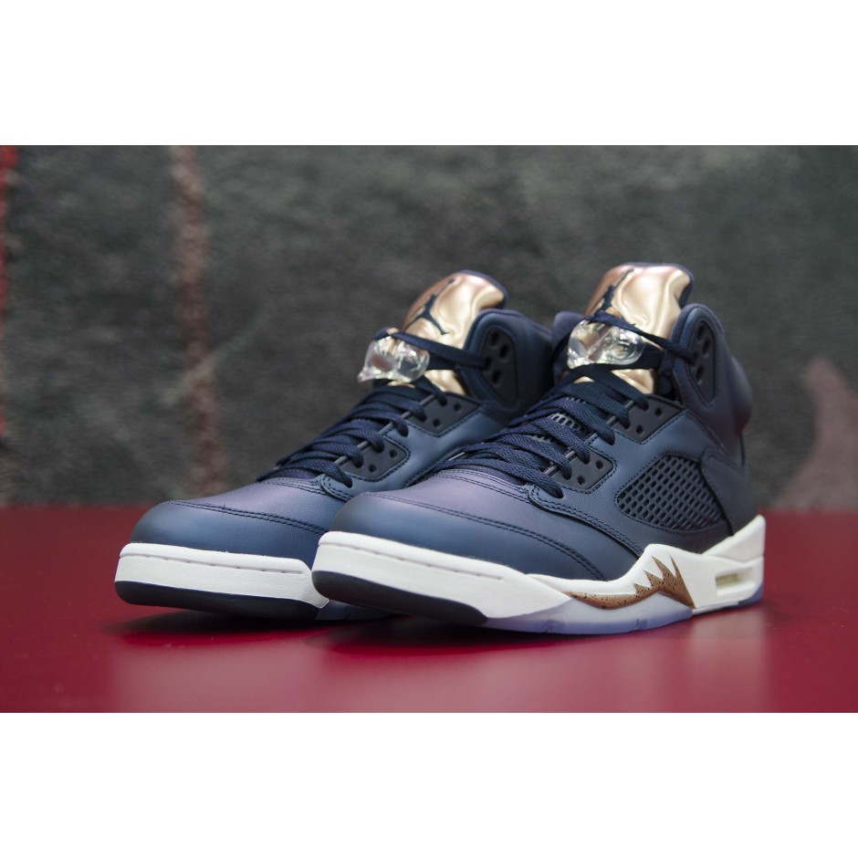 Air Jordan 5 Retro "BRONZE TONGUE" 136027-416 Μπλε