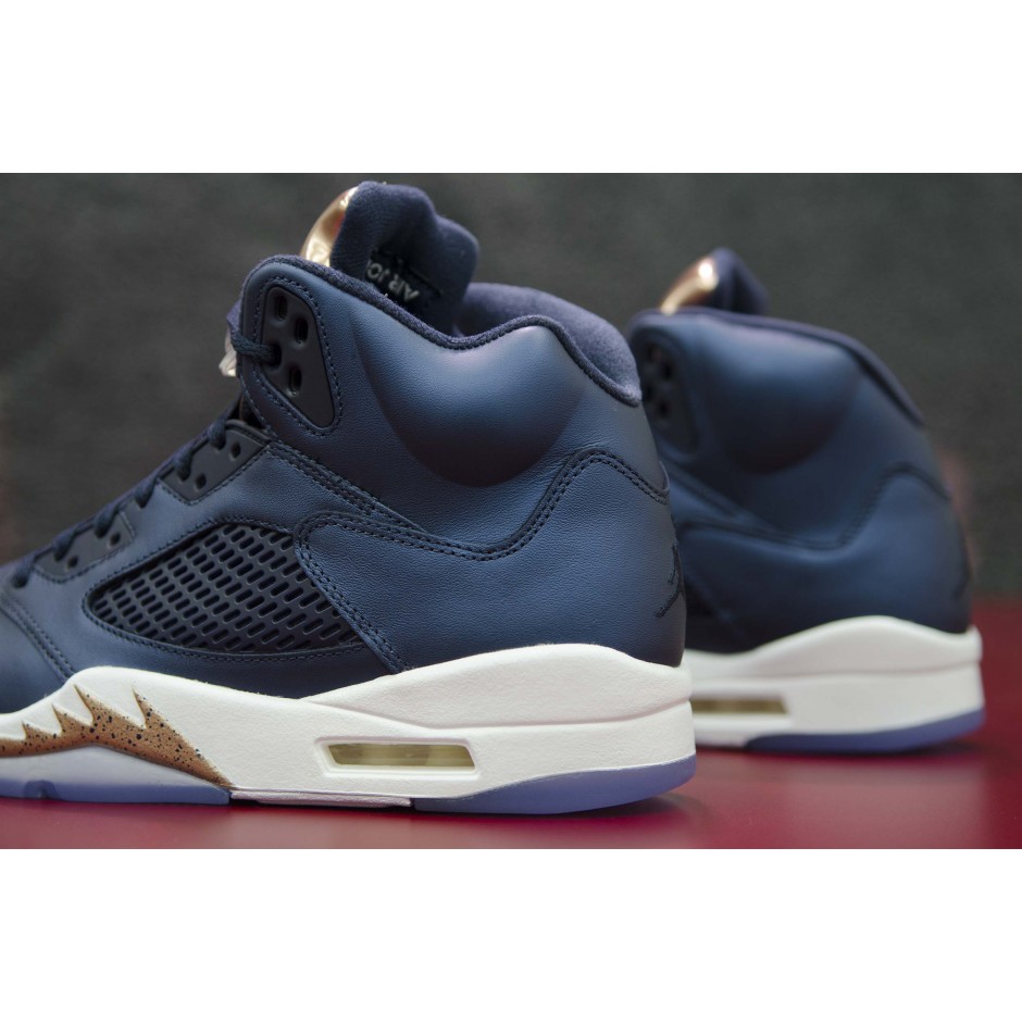 Air Jordan 5 Retro "BRONZE TONGUE" 136027-416 Μπλε