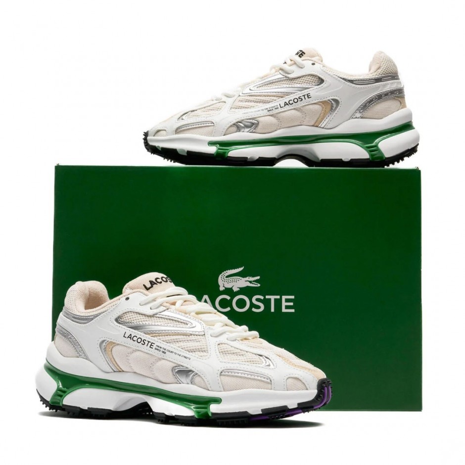 Ανδρικά Sneakers Εκρού - Lacoste L003 2K24
