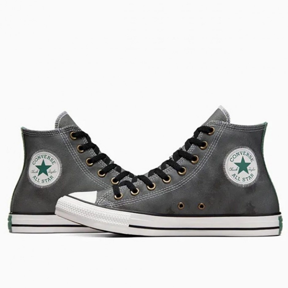 Converse Chuck Taylor All Star Tie Dye Ανθρακί - Ανδρικά Sneakers Μποτάκια