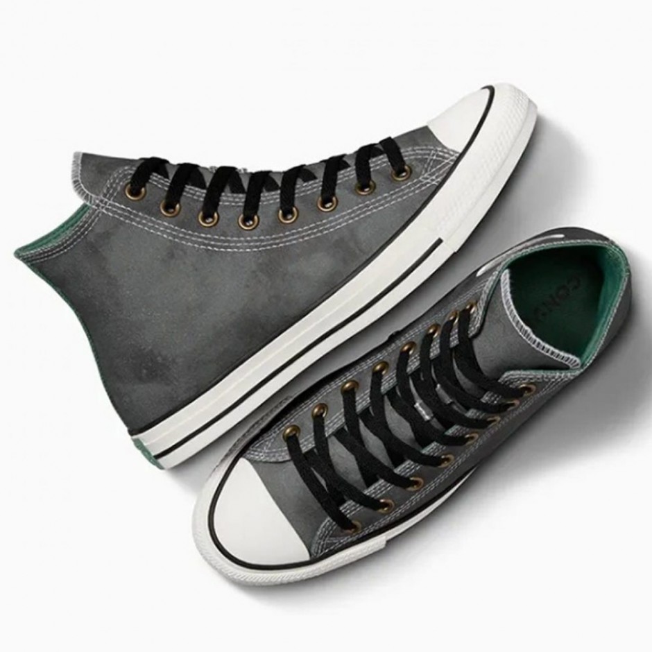 Converse Chuck Taylor All Star Tie Dye Ανθρακί - Ανδρικά Sneakers Μποτάκια