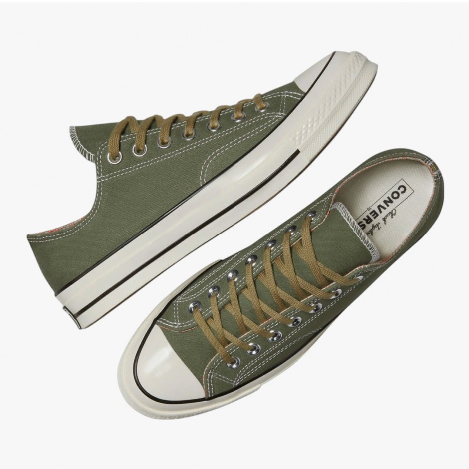 CONVERSE CHUCK 70 HOUNDSTOOTH LINING A13292C Κhaki