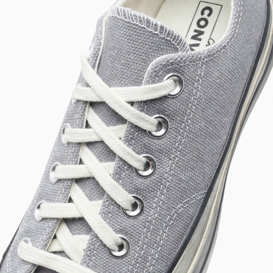 Ανδρικά Sneakers Γκρι - Converse Chuck 70 Washed Canvas