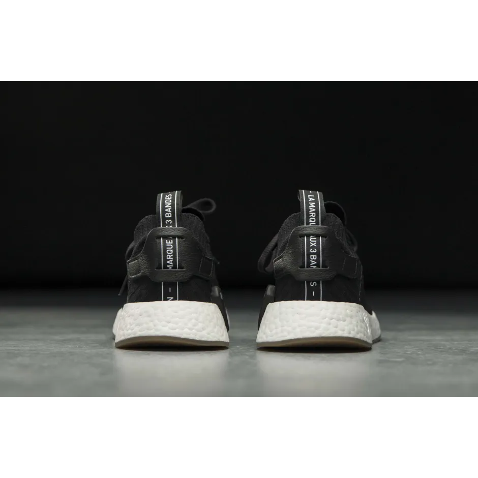 adidas gazelle silver green womens Adidas NMD R2 Primeknit White Black main image 1