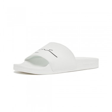 KARL KANI POOL SLIDE KKSLDSM000001-WHITE/BLACK White