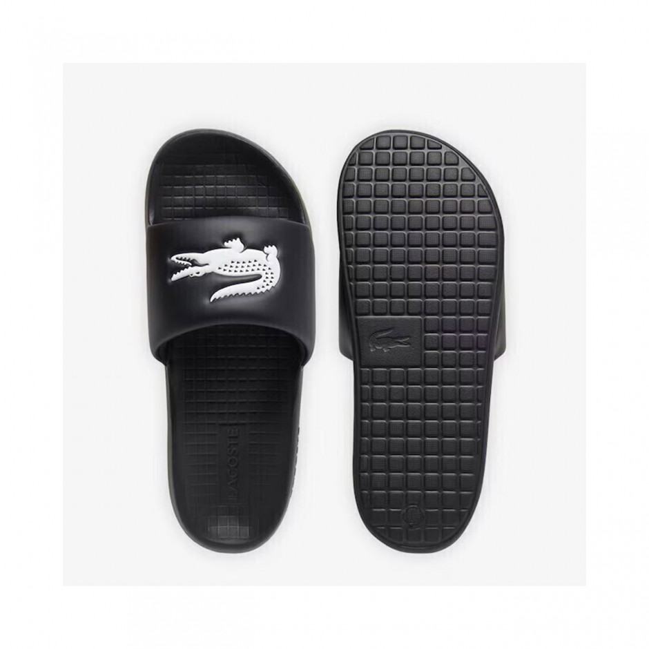 Men's Slides Black - Lacoste Serve Slides 1.0