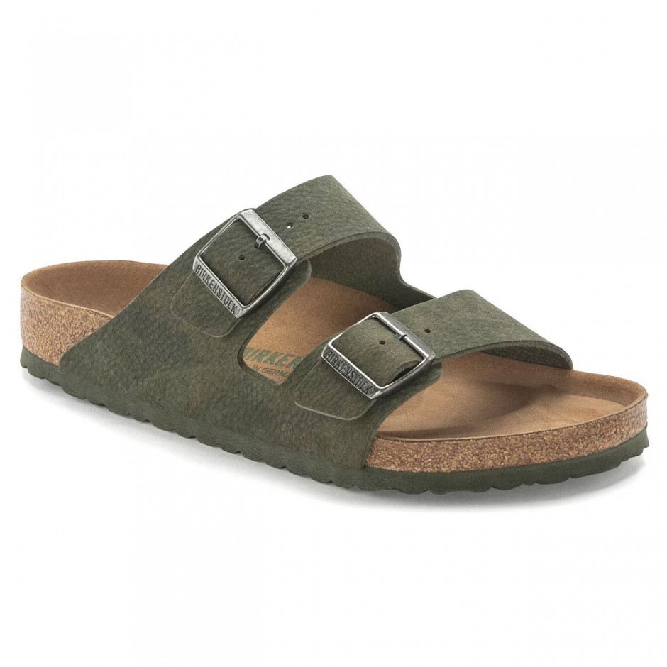 Men's Sandals Green - Birkenstock Arizona Vegan