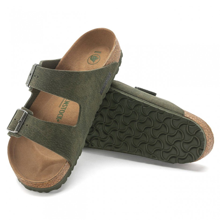 Men's Sandals Green - Birkenstock Arizona Vegan