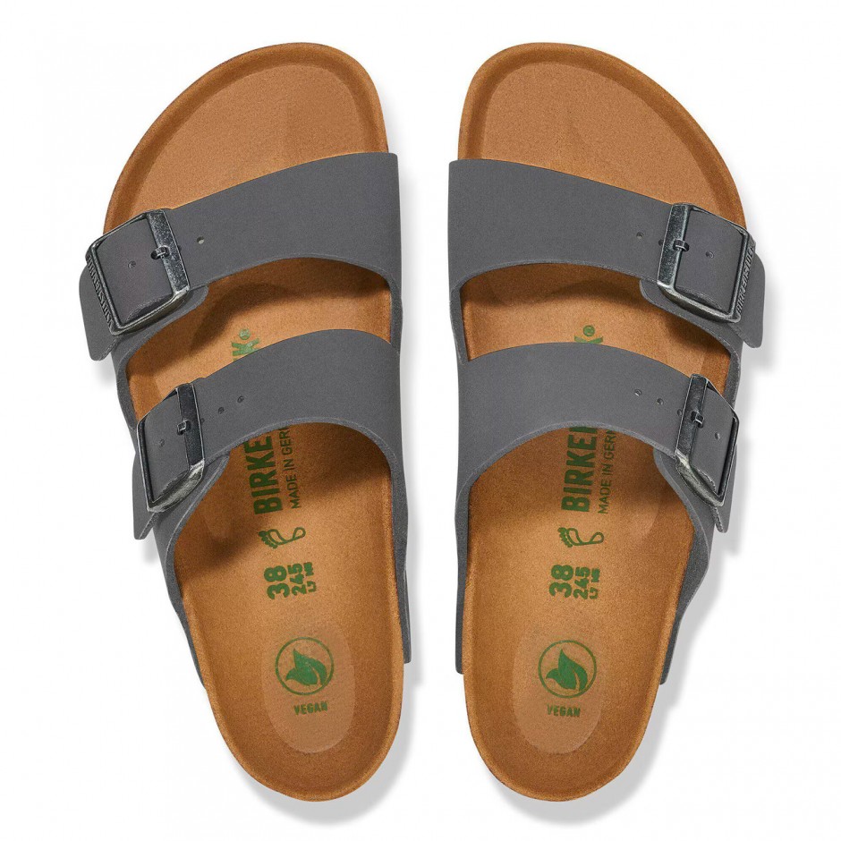 Men's Sandals Grey - Birkenstock Arizona Vegan