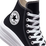 Γυναικεία Sneakers Μαύρα - Converse Chuck Taylor All Star Move Platform Leather  Εικόνα 4