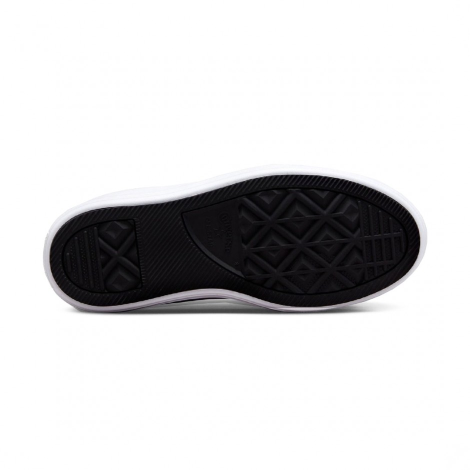 Γυναικεία Sneakers Μαύρα - Converse Chuck Taylor All Star Move Platform Leather 