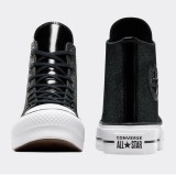 Converse Chuck Taylor All Star Lift Platform Sparkle Party Μαύρο - Γυναικεία Παπούτσια Εικόνα 1