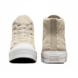 Converse Chuck Taylor All Star Lift Platform Sherpa Μπέζ - Γυναικεία Παπούτσια Εικόνα 2