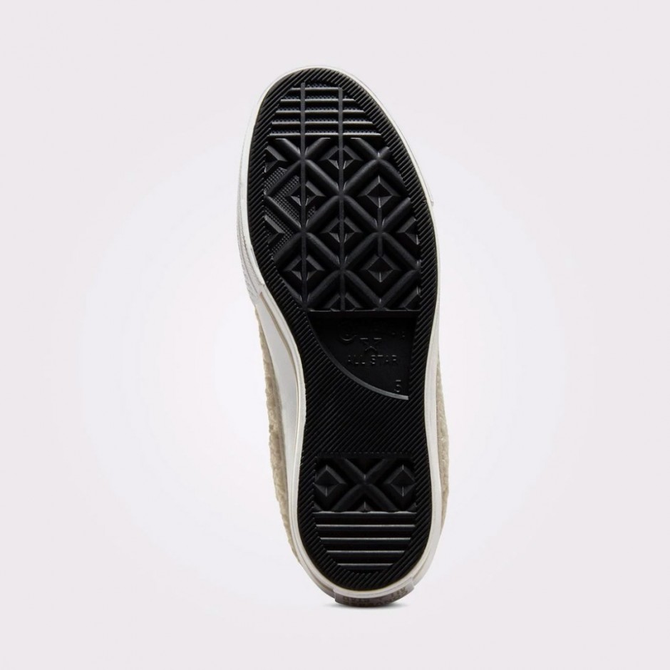Converse Chuck Taylor All Star Lift Platform Sherpa Μπέζ - Γυναικεία Παπούτσια