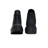 Γυναικεία Sneakers Μαύρα - Converse Chuck Taylor All Star Lugged Heel Leather Platform Εικόνα 2