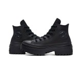 Γυναικεία Sneakers Μαύρα - Converse Chuck Taylor All Star Lugged Heel Leather Platform Εικόνα 3