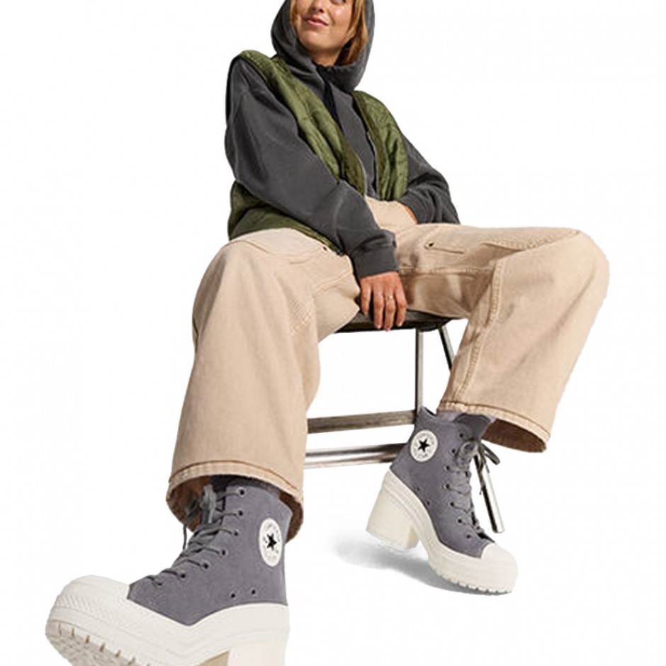 CONVERSE CHUCK 70 DE LUXE HEEL PLATFORM A12327C Coal