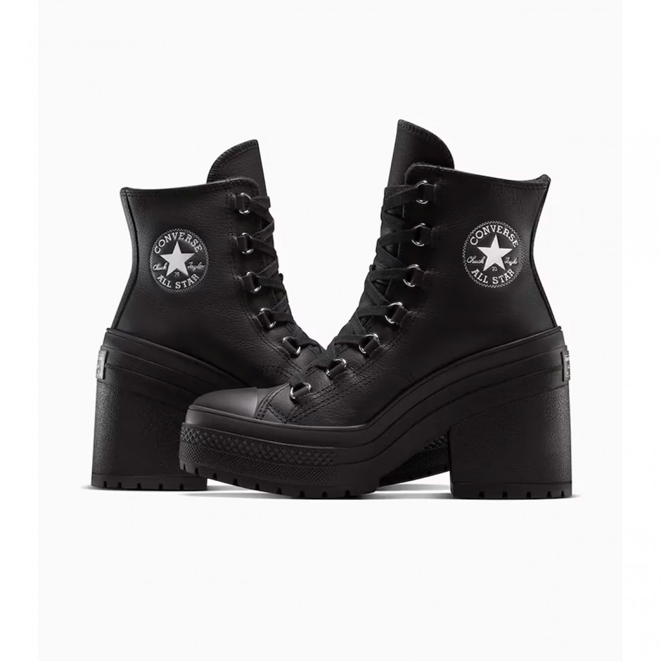CONVERSE CHUCK 70 DE LUXE HEEL PLATFORM LEATHER A15514C Black