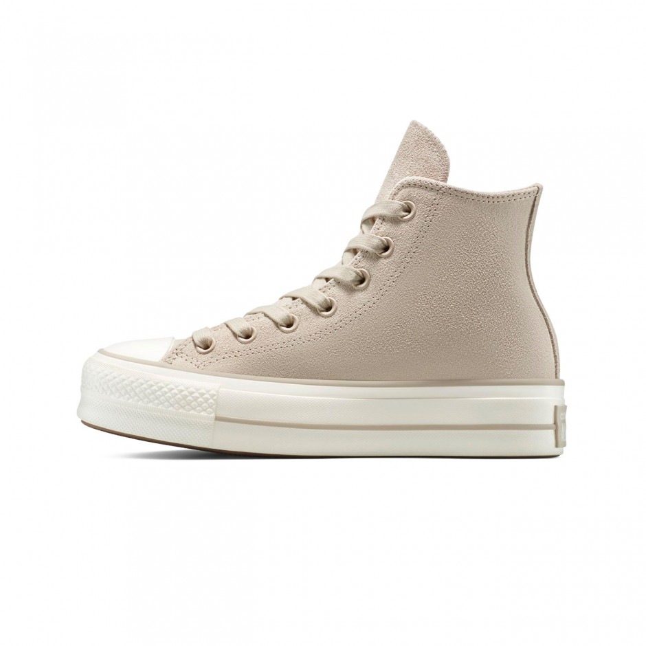 CONVERSE CHUCK TAYLOR ALL STAR LIFT PLATFORM SUEDE A12966C Beige