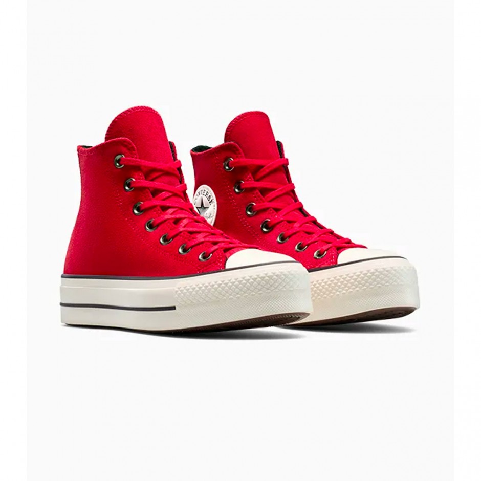 CONVERSE CHUCK TAYLOR ALL STAR PLATFORM COLORFUL SUEDE A14515C Red