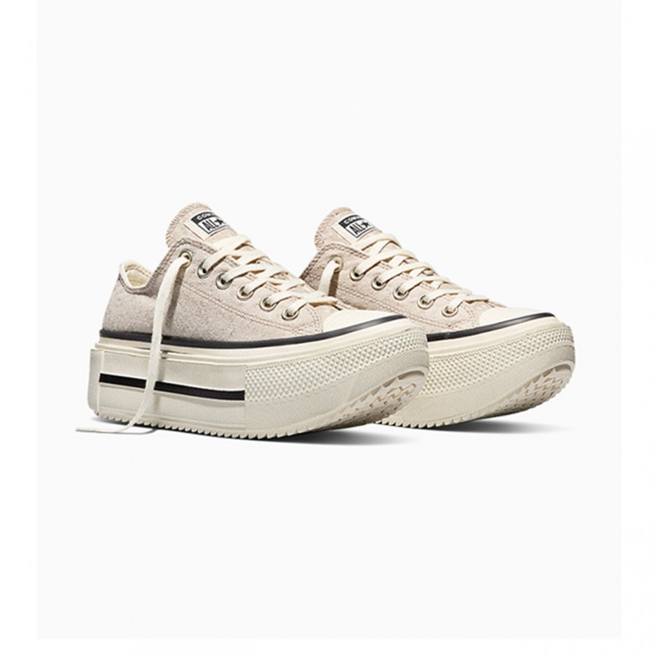 Γυναικεία Sneakers Μπεζ - Converse Chuck Taylor All Star Lift Double Stack Platform