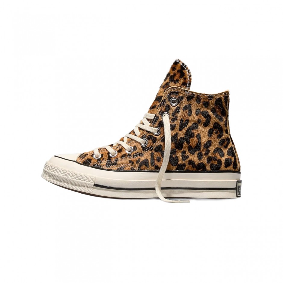 Γυναικεία Sneakers Καφέ - Converse Chuck 70 Leopard Pony Hair 