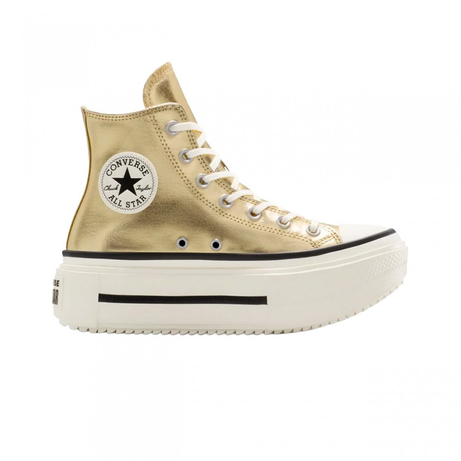 CONVERSE CHUCK TAYLOR ALL STAR DOUBLE STACK METALLIC A15164C Gold