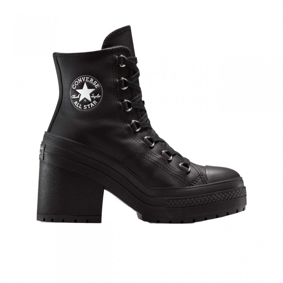 CONVERSE CHUCK 70 DE LUXE HEEL PLATFORM LEATHER A15514C Black
