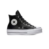 CONVERSE CHUCK TAYLOR ALL STAR CLEAN LEATHER PLATFORM 561675C Black Image 