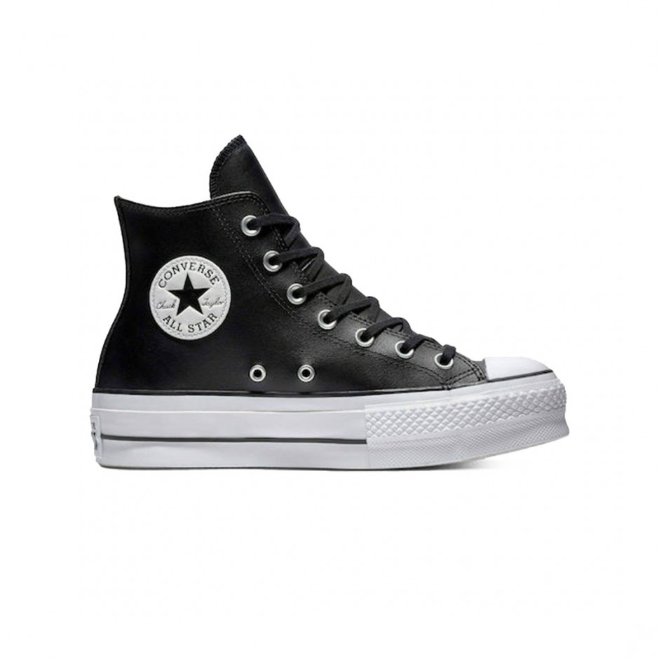 CONVERSE CHUCK TAYLOR ALL STAR CLEAN LEATHER PLATFORM 561675C Black