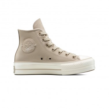 CONVERSE CHUCK TAYLOR ALL STAR LIFT PLATFORM SUEDE A12966C Beige