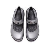 Γυναικεία Παπούτσια Ασημί - Crocs Stomp Metallic Mary Jane Εικόνα 3