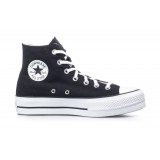 Γυναικεία Sneakers Μαύρα - Converse Chuck Taylor All Star Canvas Platform Εικόνα 1