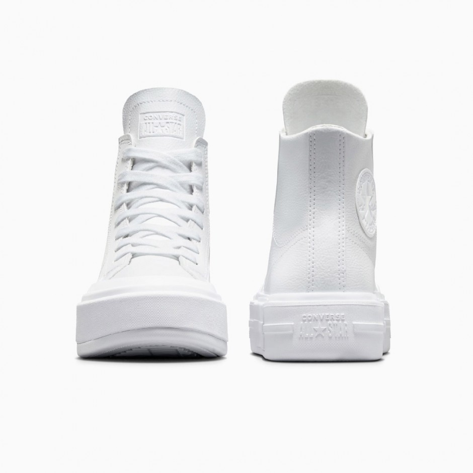 Converse Chuck Taylor All Star Cruise Leather Λευκό - Γυναικεία Παπούτσια