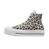 Converse Chuck Taylor All Star Lift Platform Leopard Πολύχρωμο - Γυναικεία Παπούτσια