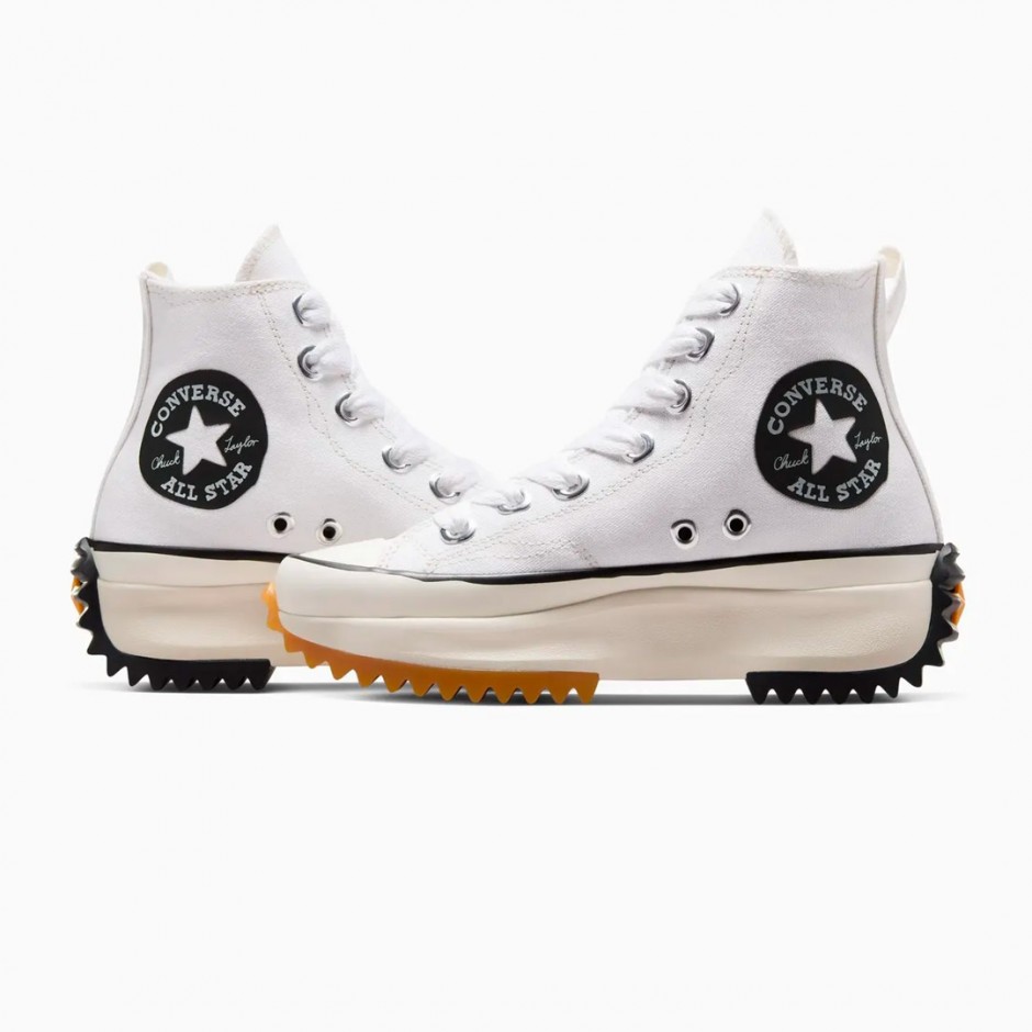 Γυναικεία Sneakers Λευκά - Converse Run Star Hike Platform Sketch