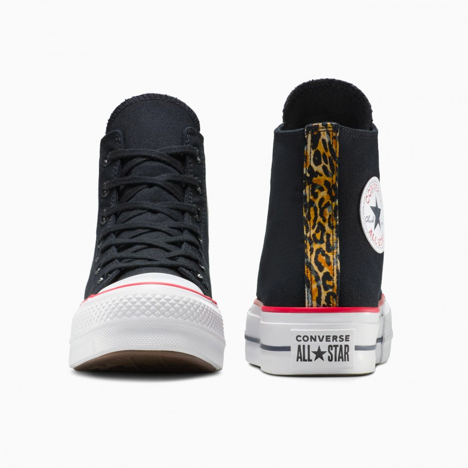 CONVERSE CHUCK TAYLOR ALL STAR LIFT PLATFORM LEOPARD A14533C Black