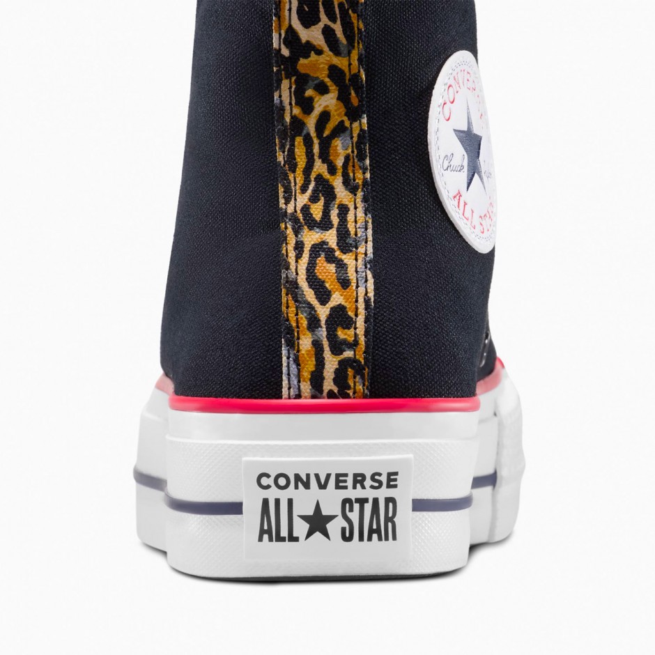 CONVERSE CHUCK TAYLOR ALL STAR LIFT PLATFORM LEOPARD A14533C Black
