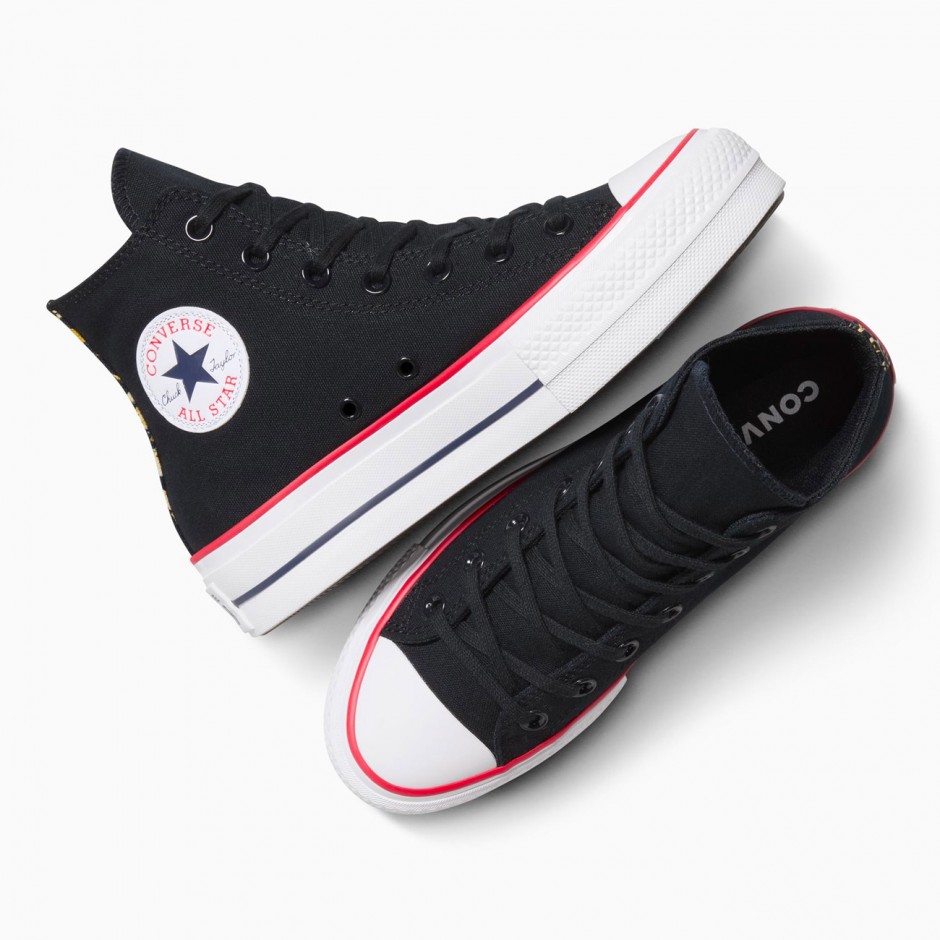 CONVERSE CHUCK TAYLOR ALL STAR LIFT PLATFORM LEOPARD A14533C Black